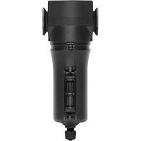 Filtre 1/4 drain manuel avec bol en m&eacute;tal Modulair 300, Canalisation/Modulaire, 1/4" NPT, Drain Manuel, Pour Eau - Topring 50.127A