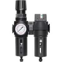 Manual Drain Filter, Regulator & Coalescing Filter with Standard Bowl Modulair 300, 1/4" NPT, 150 PSI, 5.1 fl. oz. Capacity - Topring 50.665A