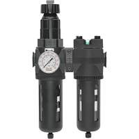 Manual Drain Filter, Regulator & Coalescing Filter with Standard Bowl Modulair 400, 1/4" NPT, 150 PSI, 9.1 fl. oz. Capacity - Topring 50.675A