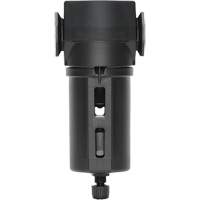 Filter with Standard Bowl Modulair 300, In Line/Modular, 3/8" NPTF, Manual Drain, For Dust/Particles - Topring 50.130A