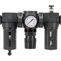Filtre, d&eacute;tendeur & lubrificateur Modulair 200 avec drain manuel & bol standard, 3/8" NPTF - Topring 50.530A