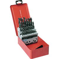 Jobber Length Drill Set, 25 Pieces, High Speed Steel - Clarkson Osborn DR06224