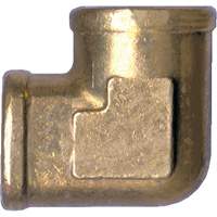 Raccord de tuyau forg&eacute; en coude 90°, FPT, Laiton, 1/2" - Fairview Fittings 100-D