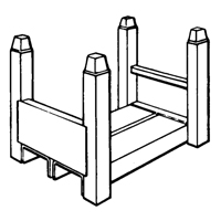 Supports empilables mobiles, 16" la x 26" p, Capacit&eacute; de 7500 lb - Spg Storage Product Group SZ DX