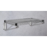 Tablette en treillis pour &eacute;tag&egrave;re robuste en treillis chromat&eacute;, 30" la x 14" p, Capacit&eacute; de 800 lb - KLETON 