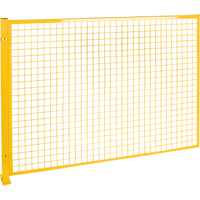 Protecteur de p&eacute;rim&egrave;tre de style treillis, 4' h x 8' la, Jaune - KLETON 