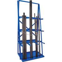 R&acirc;telier de rangement pour barre, Vertical, 3 Niveaux, 36" la x 24" p x 84" h, 3000 lb Cap. - KLETON 