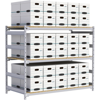 &eacute;tag&egrave;re-classeur de grande largeur, Acier, 3 Tablettes, 72" la x 32" p x 60" h - Metalware 