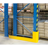 Racking Aisle Protectors, 3" W x 50" L x 16" H, Safety Yellow - KLETON 