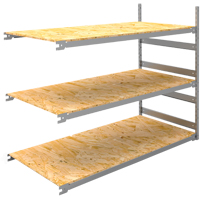 &eacute;tag&egrave;re-classeur de grande largeur, Acier, 3 Tablettes, 72" la x 32" p x 60" h, Ensemble Ajout - Metalware 