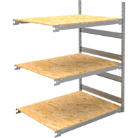 &eacute;tag&egrave;re-classeur de grande largeur, Acier, 3 Tablettes, 42" la x 32" p x 60" h, Ensemble Ajout - Metalware 
