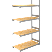 &eacute;tag&egrave;re-classeur de grande largeur, Acier, 4 Tablettes, 42" la x 18" p x 84" h, Ensemble Ajout - Metalware 