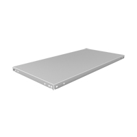 Slotted Angle Shelf, Galvanized Steel, 48" W x 18" D - Metalware GS1848