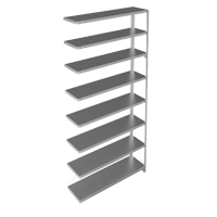 &eacute;l&eacute;ment de rayonnage, Acier galvanis&eacute;, Montant &agrave; fente, Ajout, 48" la x 96" h x 12" p - Metalware 
