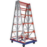Portable Double Sided Reel Rack, Starter, 52-2/5" W x 72-1/2" D x 134-2/5" H - Vestil RERC-CT-4610