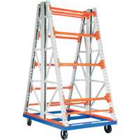 Portable Double Sided Reel Rack, Starter, 52-2/5" W x 72-1/2" D x 108" H - Vestil RERC-CT-468
