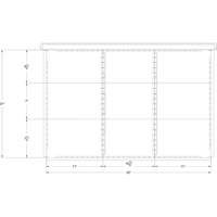 Cabinet d'entreposage &agrave; tiroirs int&eacute;gr&eacute; Interlok - Metalware 