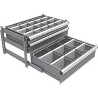 Cabinet d'entreposage &agrave; tiroirs int&eacute;gr&eacute; Interlok - Metalware 