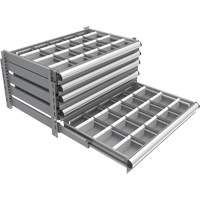 Cabinet d'entreposage &agrave; tiroirs int&eacute;gr&eacute; Interlok - Metalware 