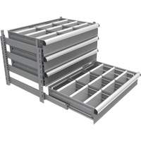 Cabinet d'entreposage &agrave; tiroirs int&eacute;gr&eacute; Interlok - Metalware 