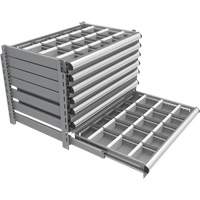 Cabinet d'entreposage &agrave; tiroirs int&eacute;gr&eacute; Interlok - Metalware 