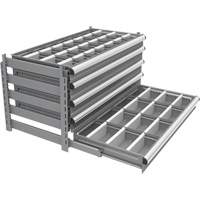 Cabinet d'entreposage &agrave; tiroirs int&eacute;gr&eacute; Interlok - Metalware 