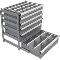 Cabinet d'entreposage &agrave; tiroirs int&eacute;gr&eacute; Interlok - Metalware 