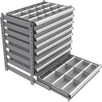 Cabinet d'entreposage &agrave; tiroirs int&eacute;gr&eacute; Interlok - Metalware 