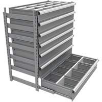 Cabinet d'entreposage &agrave; tiroirs int&eacute;gr&eacute; Interlok - Metalware 