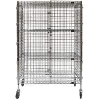Chariot de s&eacute;curit&eacute;, Chrom&eacute;, 48" x 69" x 24", Capacit&eacute; 500 lb - KLETON 