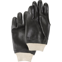 Gants Black Knight, Taille Grand/10, 10" lo, PVC, Doublure en Jersey, 59 mils - Showa 7703R-10