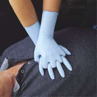 Gants N-DEX Ultimate, Petit, Nitrile, 6 mils, Sans poudre, Bleu - Showa 9905PFS