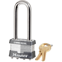 Cadenas commercial, Argent, Cl&eacute;s diff&eacute;rentes, Acier lamin&eacute;, Largeur de 1-3/4" - Master Lock 1LJ