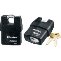 Cadenas prot&eacute;g&eacute; ProSeries, Noir, Cl&eacute;s diff&eacute;rentes, Acier lamin&eacute;, Largeur de 2-3/8" - Master Lock 6325