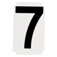 Quick-Align&reg; Individual Gothic Number and Letter Labels, 7, 6" H, Black - Brady 5180P-7