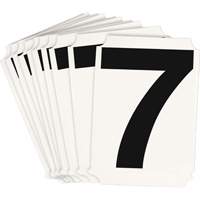 &eacute;tiquettes de lettres et chiffres individuels Quick-Align, 7, 3" h, Noir - Brady 8215P-7