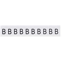 Individual Number and Letter Labels, B, 1" H, Black on White - Brady 9713-B