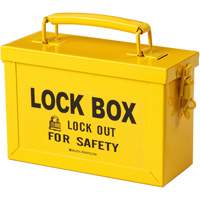 Coffret de s&eacute;curit&eacute; de groupe, Jaune - Brady 65672