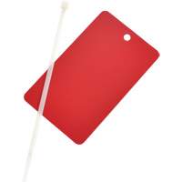 &eacute;tiquette vierge inscriptible, M&eacute;tal, 3" la x 5" h - Brady 56940-PK