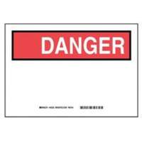 Enseigne Danger, 7" x 10", Polyester, Anglais - Brady 88054
