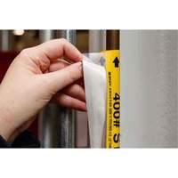 Marqueur de tuyau Vent, Enveloppant, 9" h x 8" la, Noir sur jaune - Brady 5781-I