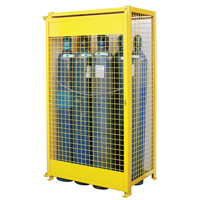 Armoires pour cylindres &agrave; gaz, nbre de bouteilles: 10, 44" , 30" , 74" , Jaune - KLETON 