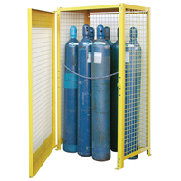 Armoires pour cylindres &agrave; gaz, nbre de bouteilles: 10, 44" , 30" , 74" , Jaune - KLETON 