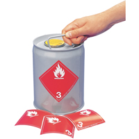 TDG Shipping Labels, Class 3, Flammable Liquids, Paper - Incom Top Tape & Label TT30P