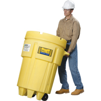 Barils de r&eacute;cup&eacute;ration sur roues Overpack, 95 gal. US, Mobile - Enpac 1299-YE