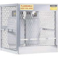Armoires en aluminium pour bouteilles GPL, nbre de bouteilles: 4, 30" , 32" , 33-1/2" , Argent - Justrite 23009