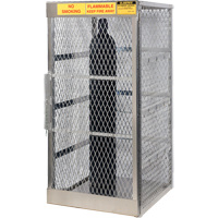 Armoires en aluminium pour bouteilles GPL, nbre de bouteilles: 10, 30" , 32" , 65" , Argent - Justrite 23006