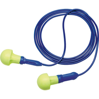 E-A-R Push-ins Metal Detectable Earplugs, Corded, One-Size, Bulk - Polybag, NRR 28 dB NRR dB - 3M 318-3000