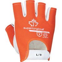 Vibrastop Half-Finger Vibration-Dampening Gloves, Size Medium, Goatskin Palm - Superior Glove Works Ltd. VIBGHFV-M