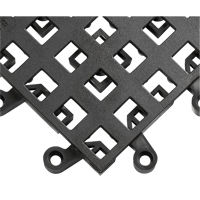 Carrelage no 560 ErgoDeck , PVC, 1-1/2' la c, 1-1/2' lo, 7/8" &eacute;paisseur, Noir - Wearwell 560.78X18X18BK-CS10